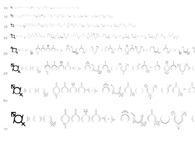Gender Dorama font waterfall